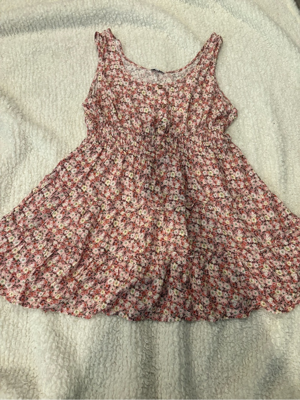 AUW Size 3x Pink Floral Dress Cottagecore